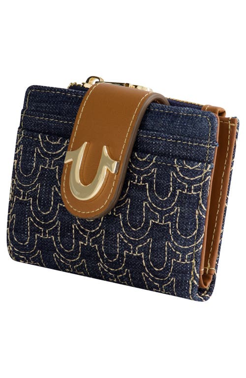 TRUE RELIGION TRUE RELIGION QUILTED HORSESHOE SMALL WALLET 