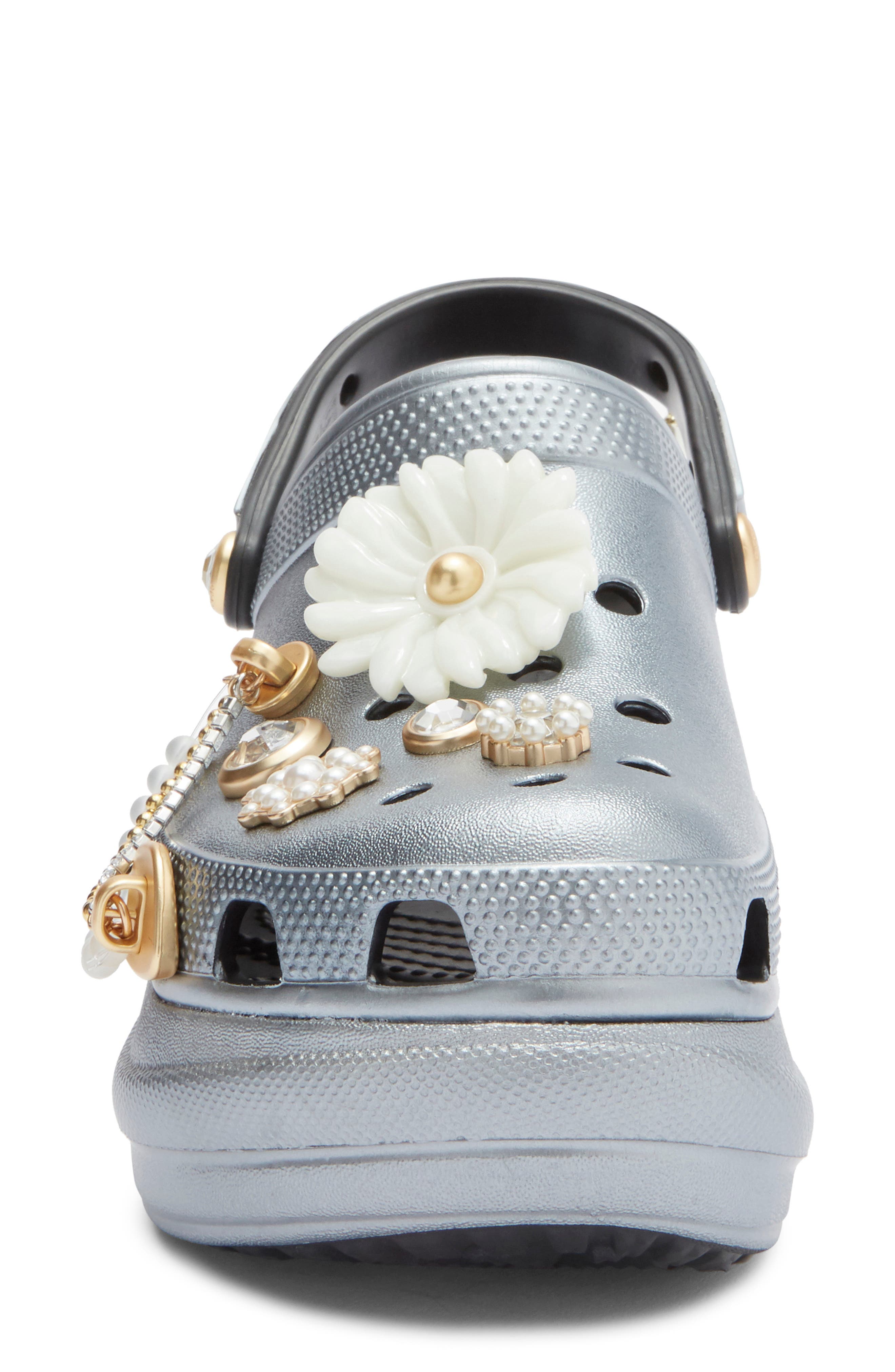 CROCS Bae Jewel Bedazzled Clog, Alternate, color, Black