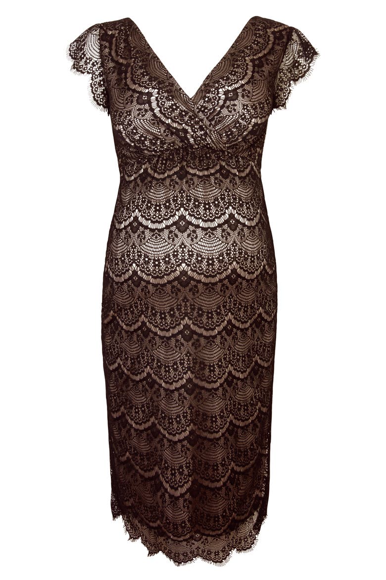 Imogen Maternity Cocktail Dress, Alternate, color, BLACK
