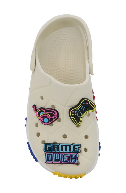 YOKI YOKI KIDS' PLATFORM CLOG WITH PLUSH CHARMS 