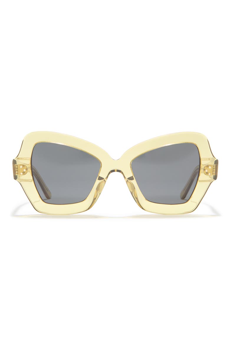 54m Butterfly Sunglasses, Main, color, LIGHT BROWN/ OTHER / BLUE