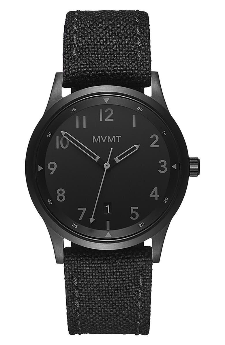 MVMT WATCHES MVMT Field Nylon Strap Watch, 41mm, Main, color,