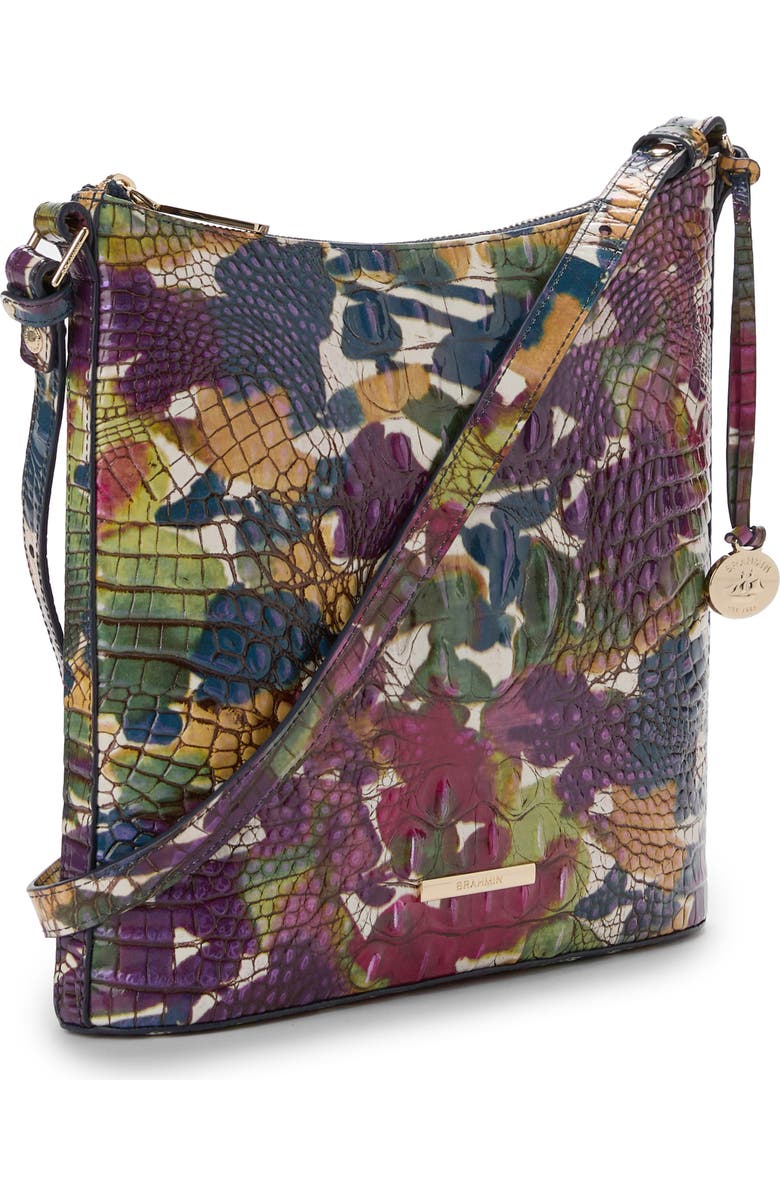 Brahmin Katie Croc Embossed Leather Crossbody Bag, Alternate, color,