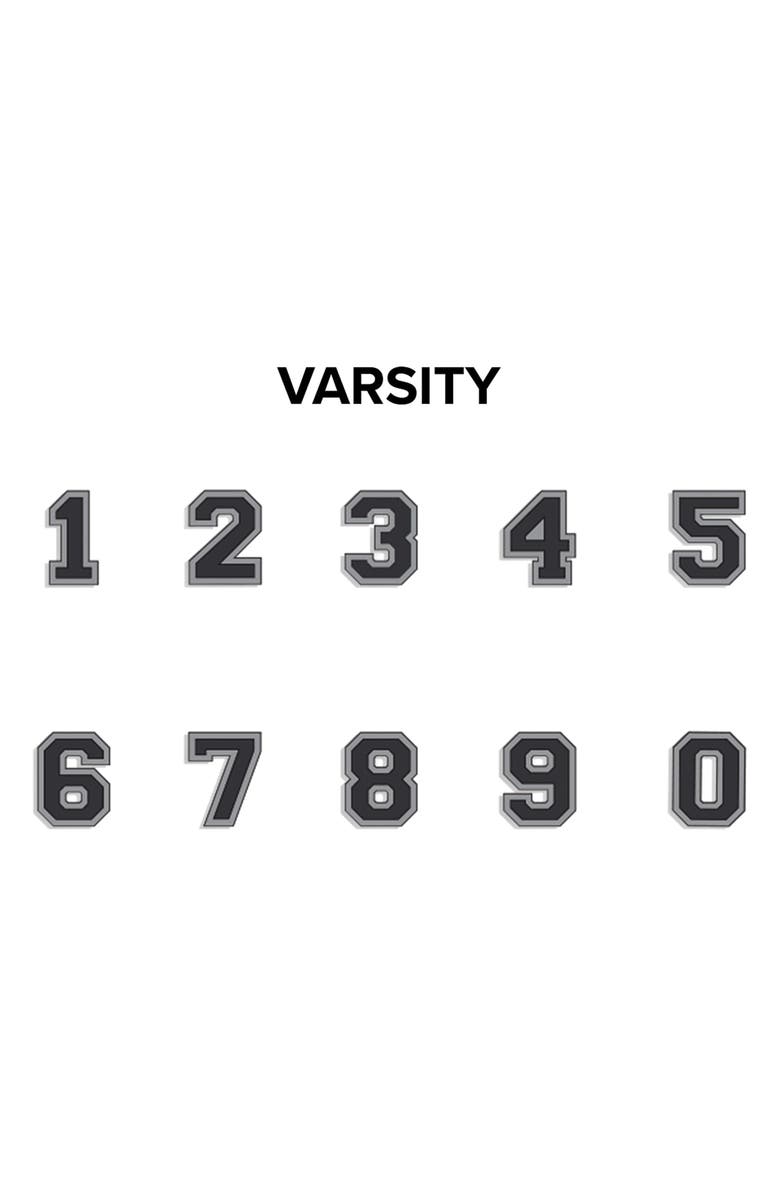 BaubleBar Varsity Number Custom Necklace, Alternate, color, Gold/ Clear