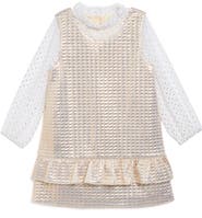 Pippa & Julie Blair Long Sleeve Top & Brocade Dress