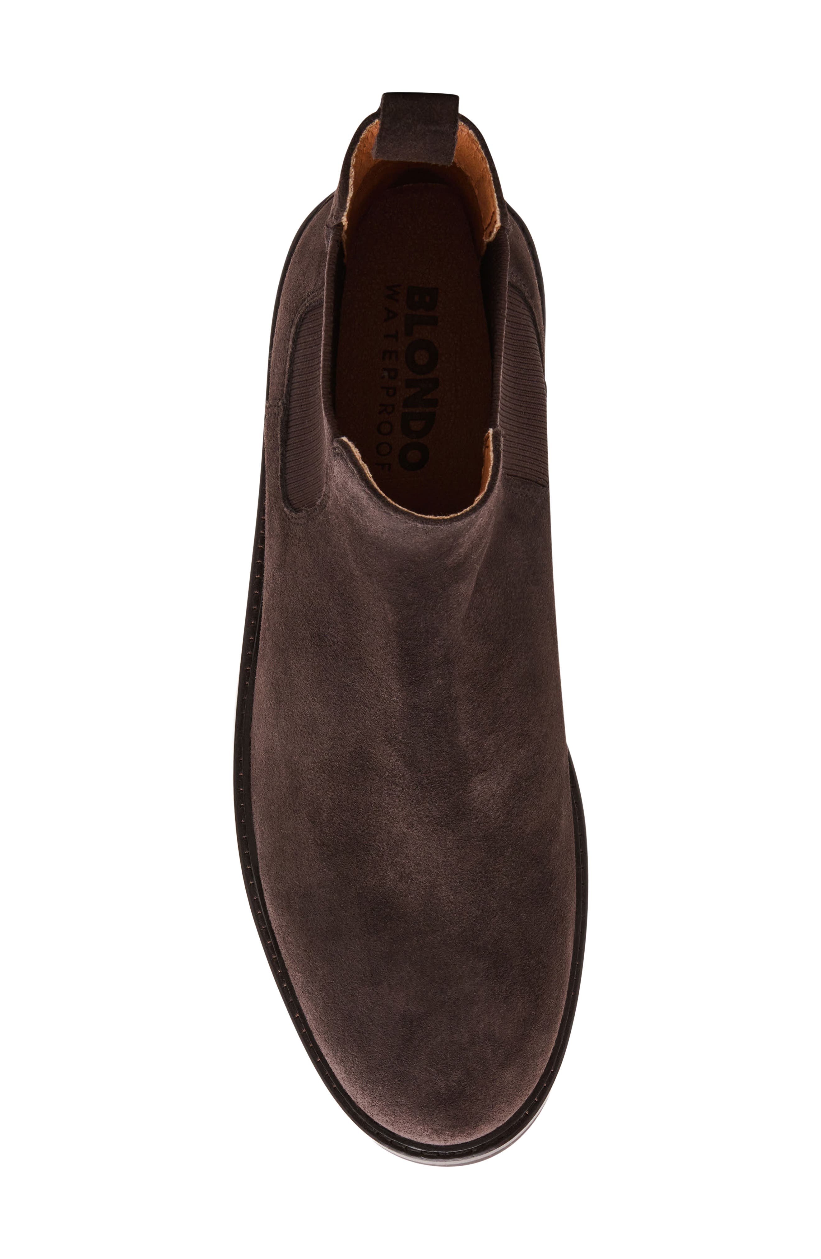 Craig Waterproof Leather Chelsea Boot, Alternate, color, CHOCOLATE SUEDE