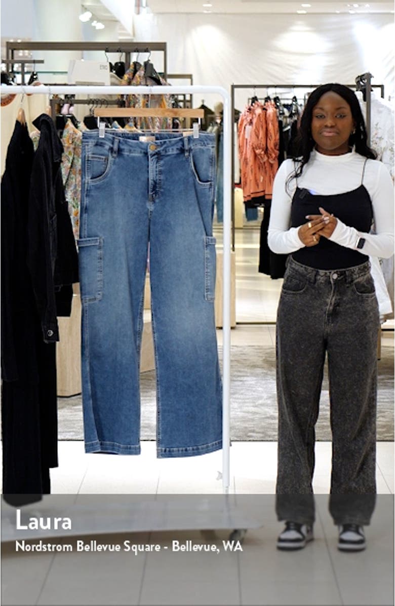 Jodi Fab Ab High Waist Wide Leg Jeans, sales video thumbnail