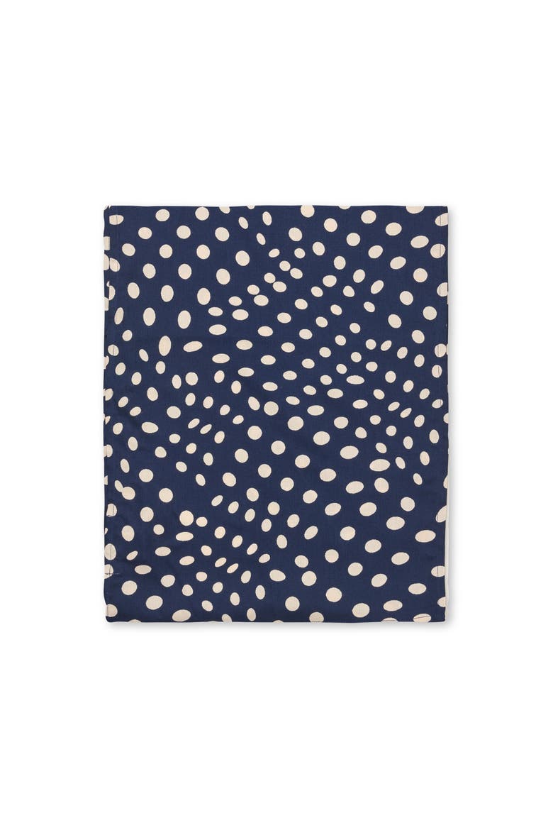 Lightweight Printed Scarf, Alternate, color, Navy Blazer