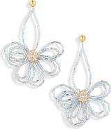 NATASHA Beaded Flower Drop Earrings