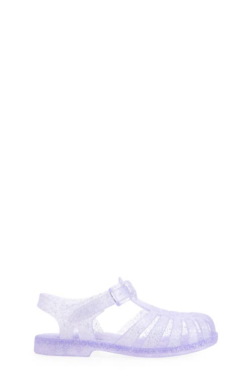 Tucker + Tate Kids' Sunnie Jelly Fisherman Sandal In Purple Glitter