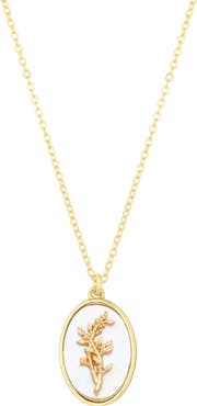 Set & Stones Katrina Birth Flower Pendant Necklace