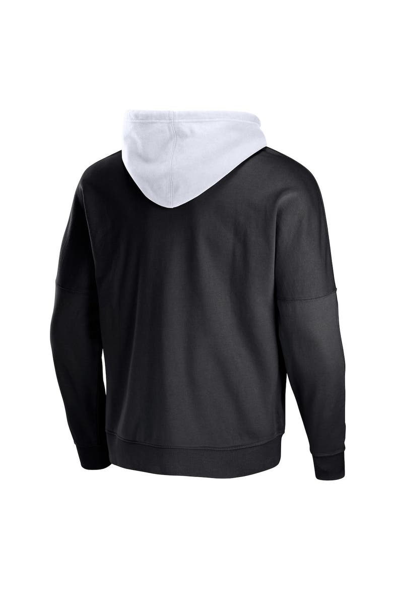 Men's NFL x Staple Black Las Vegas Raiders Throwback Vintage Wash Pullover Hoodie, Alternate, color, Black