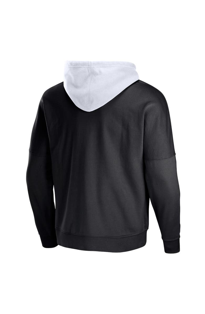 STAPLE Men's NFL x Staple Black Las Vegas Raiders Throwback Vintage Wash Pullover Hoodie, Alternate, color, Black