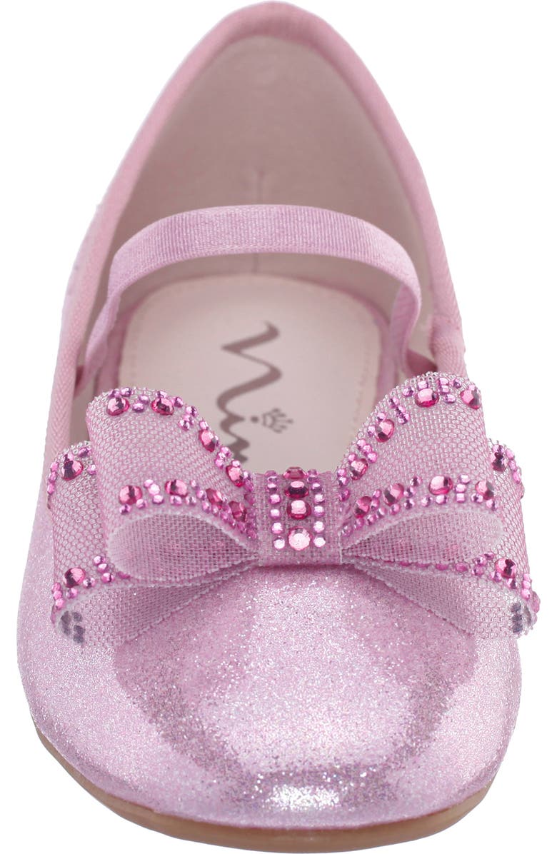 Nina Kids' Sidnee Mary Jane Flat, Alternate, color, Pink Shimmer