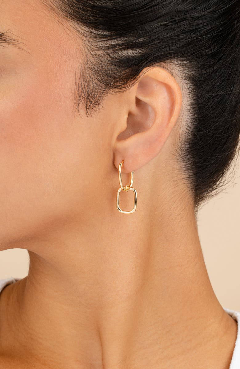 Sterling Forever Talani Link Drop Earrings, Alternate, color, Gold