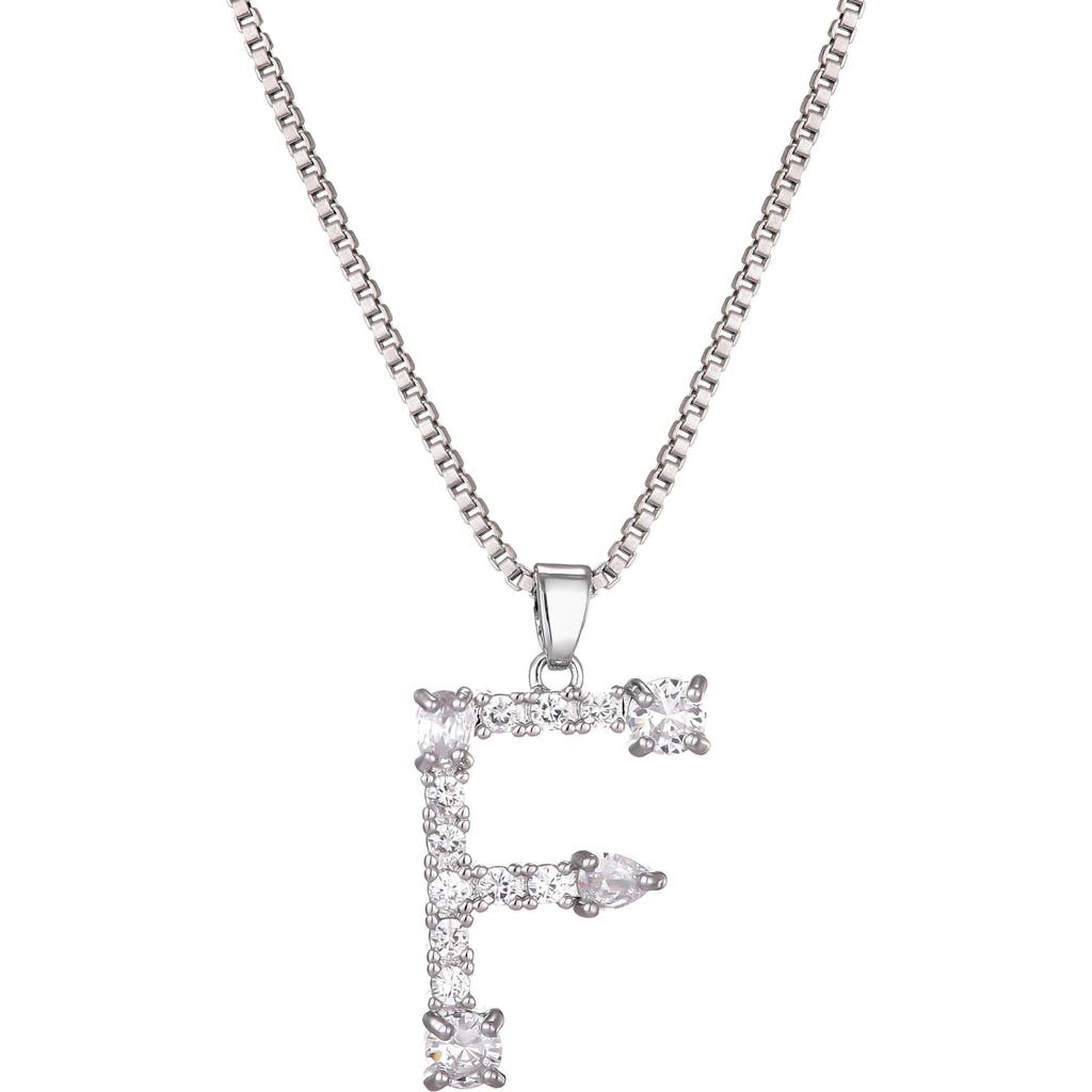 Adornia Mixed Crystal Initial Pendant Necklace