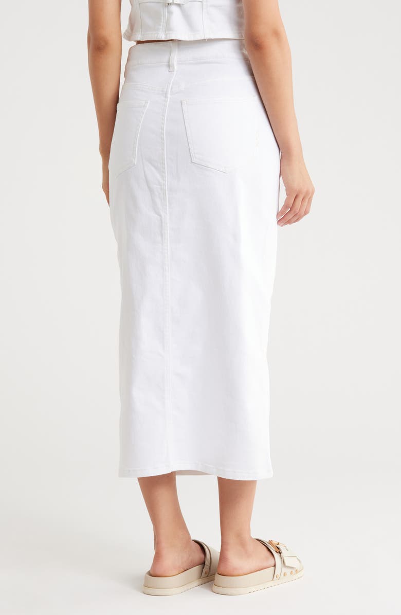 Scotch & Soda The Denim Pencil Skirt, Alternate, color, Blanc De Blanc