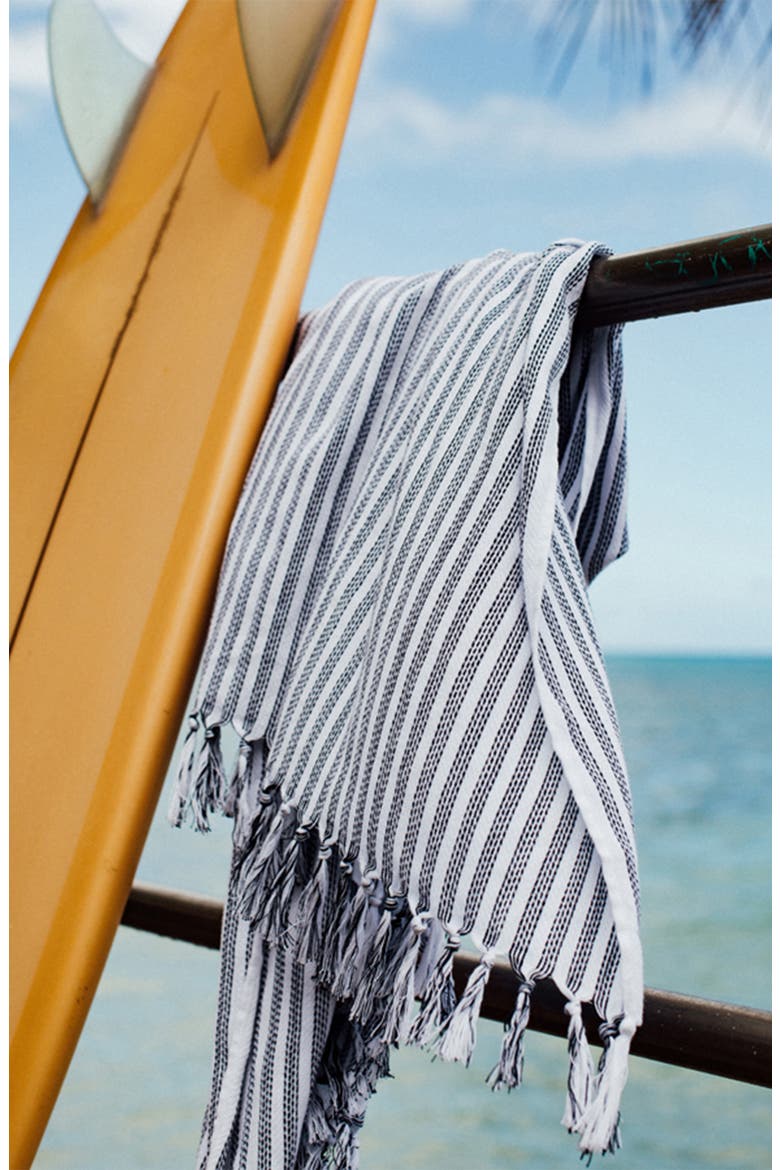Koko Beach Towel, Alternate, color, BLACK