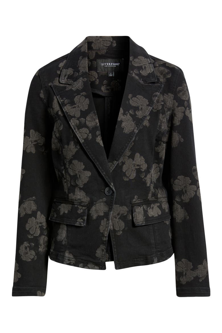 Floral Denim Blazer, Alternate, color, ALL OVER FLORAL