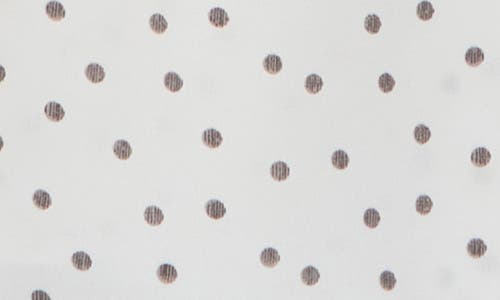 Renee C Polka Dot Tie Neck Top In Ivory