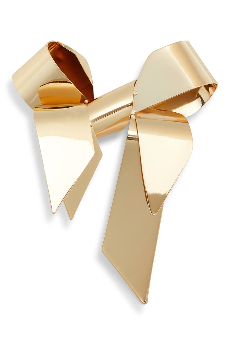 Bow Brooch, Main, color, 902 GOLD