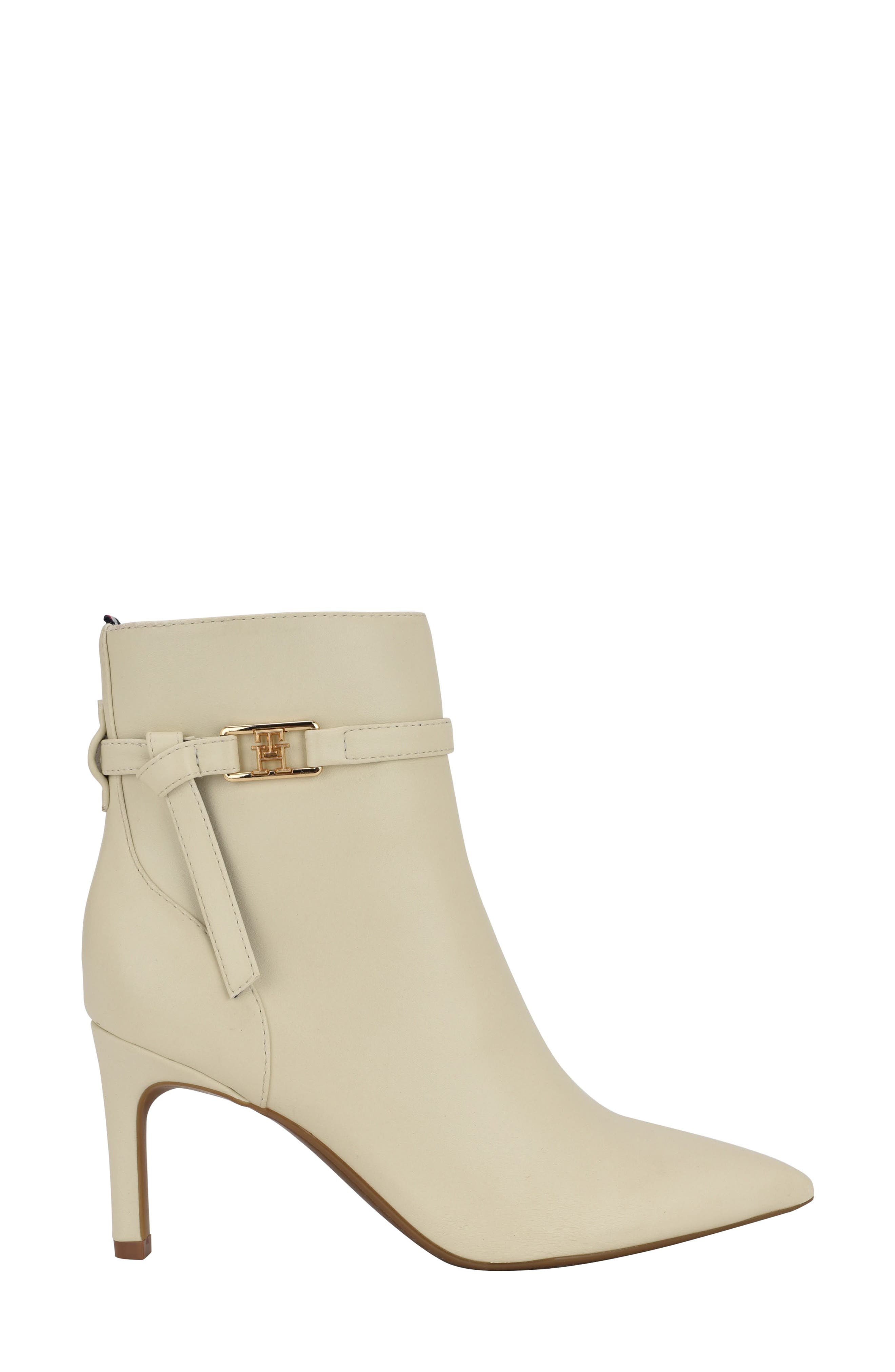 Tommy Hilfiger Jorine Pointed Toe Bootie, Alternate, color, Chic Cream