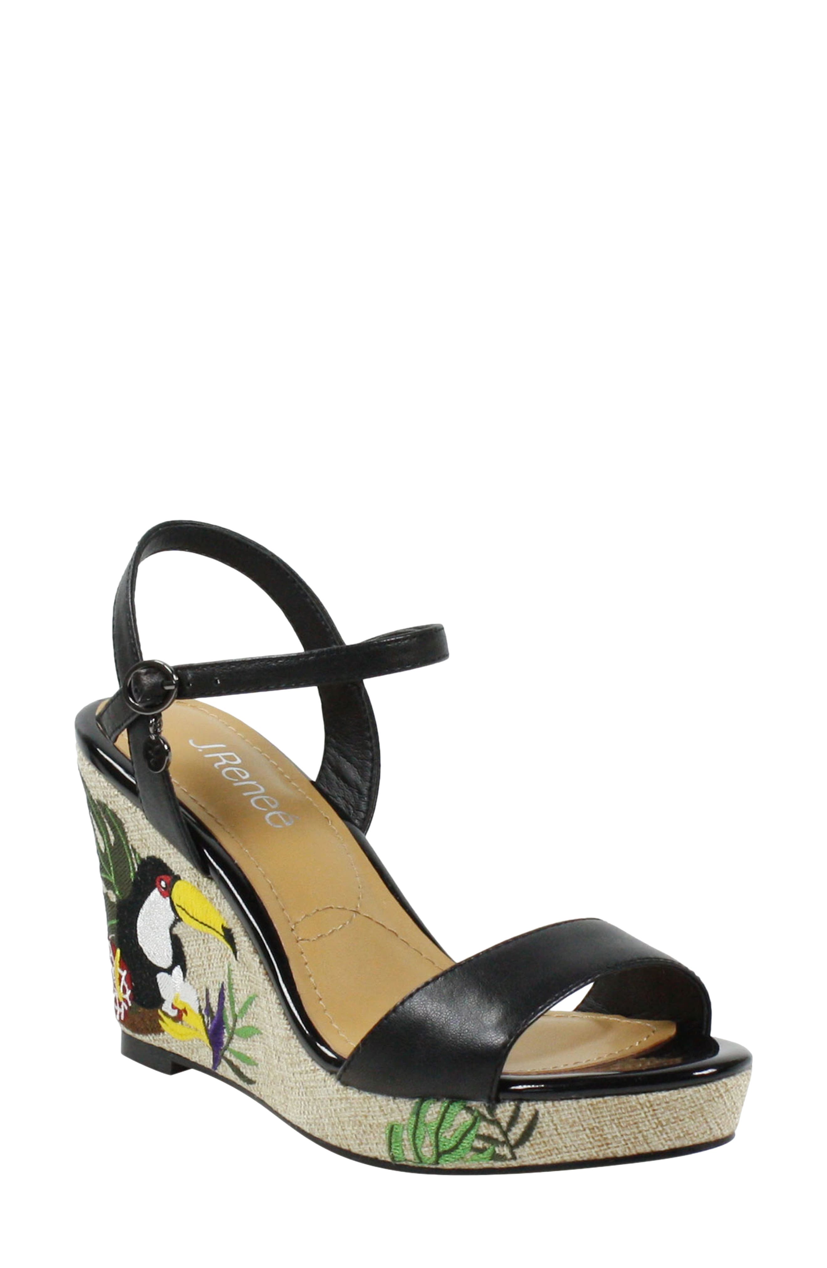 J. Reneé Triella Strappy Wedge Platform Sandal, Main, color, 