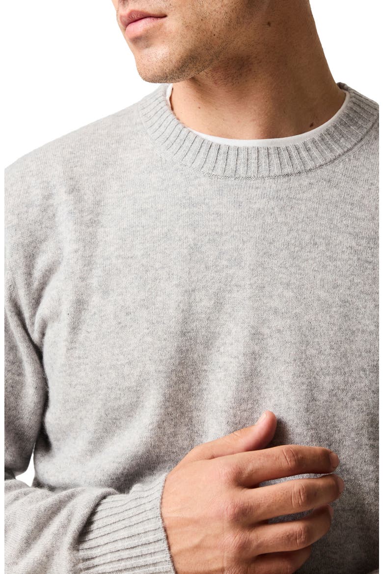 Stewart Island Wool & Cahsmere Crewneck Sweater, Alternate, color, SLATE