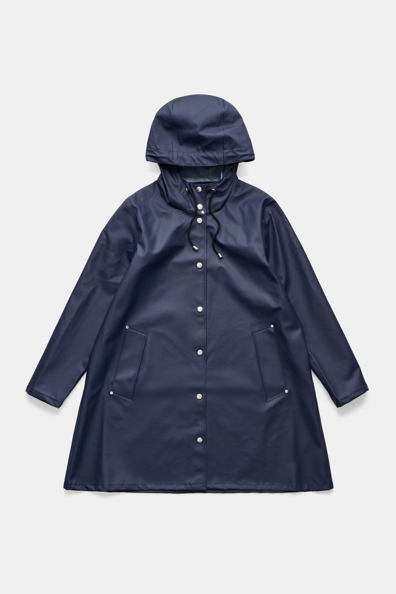 Mosebacke Lightweight Raincoat, Alternate, color, Navy
