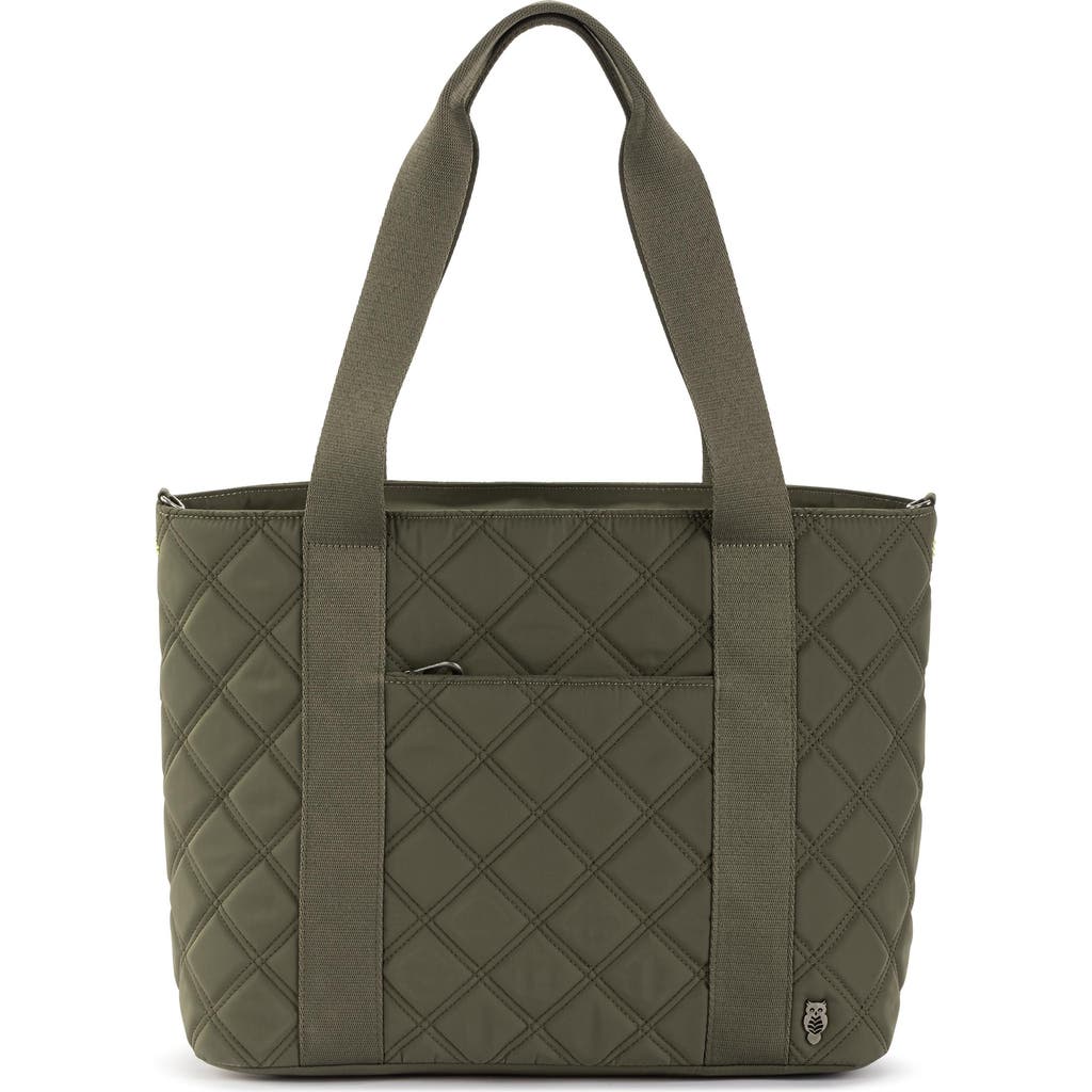 Sakroots Arlo Large Tote Bag - Quilted in Olive Diamond Quilted  product