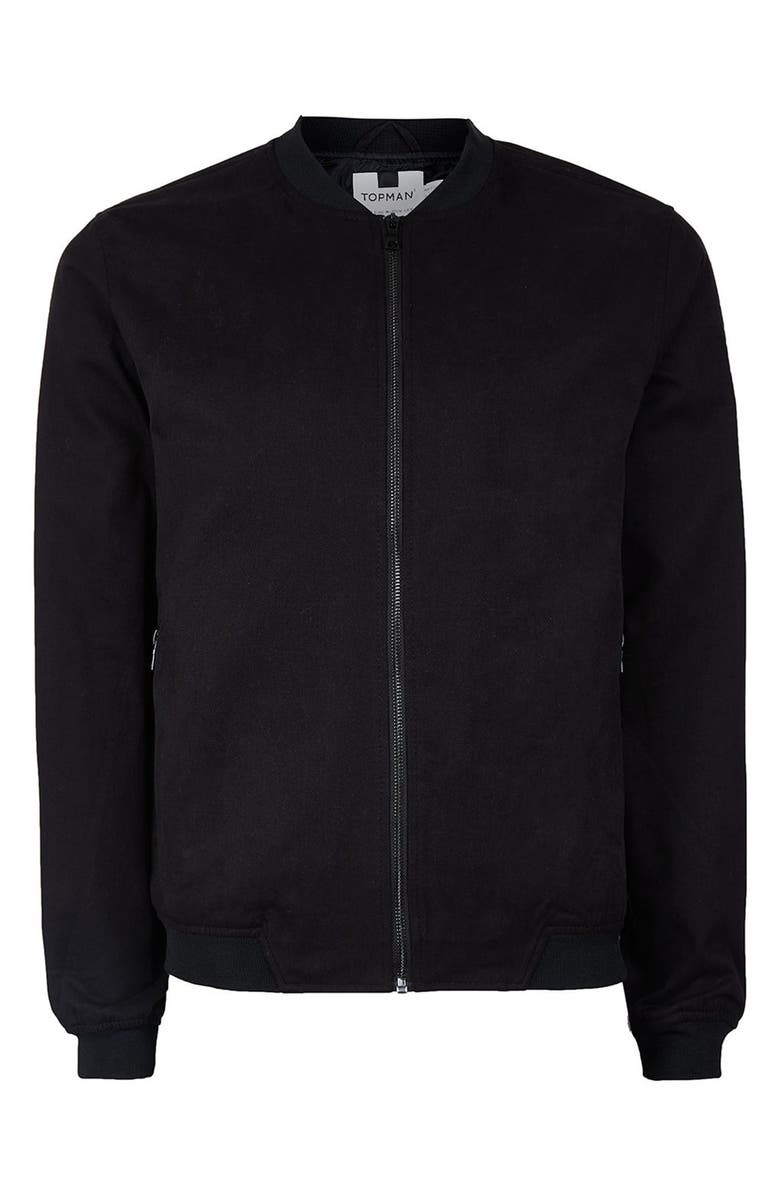 Topman Cotton Bomber Jacket, Alternate, color,