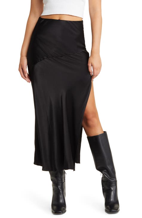 Manhattan Satin Maxi Skirt