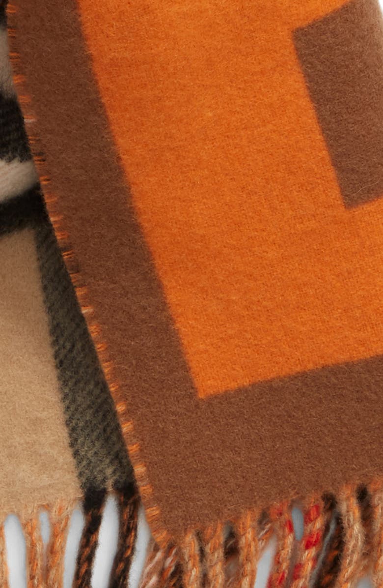 Burberry Giant Check Wool & Cashmere Scarf, Alternate, color,