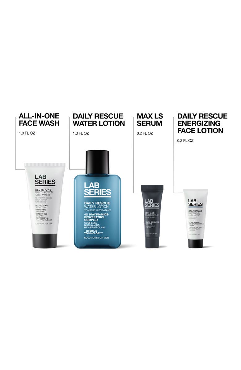 Lab Series Skincare for Men Bestselling Essentials Men's Skincare Gift Set $52 Value, Alternate, color, 