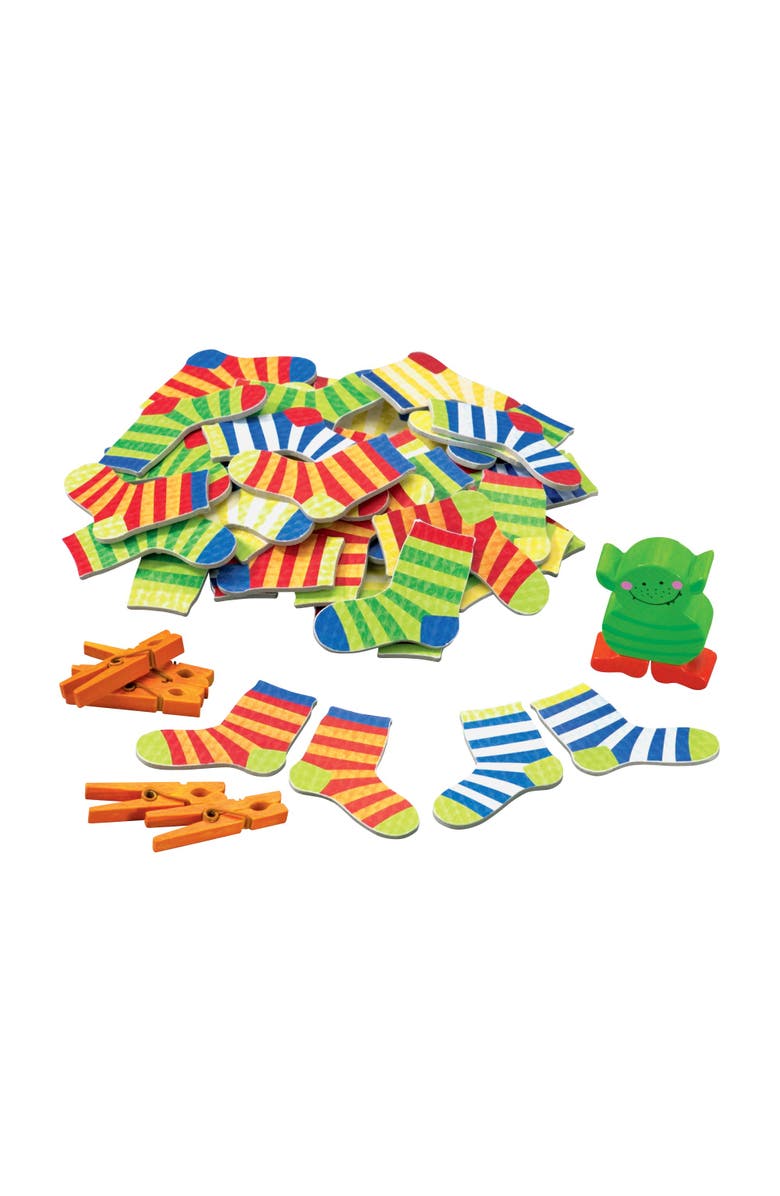 HABA Lucky Sock Matching & Memory Game for Kids 4 Year Olds & Up, Socken Zocken Family Games Kids and Adults, Made in Germany, Alternate, color, Yellow Multi