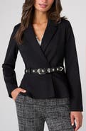 Liverpool Los Angeles Belted Peplum Blazer