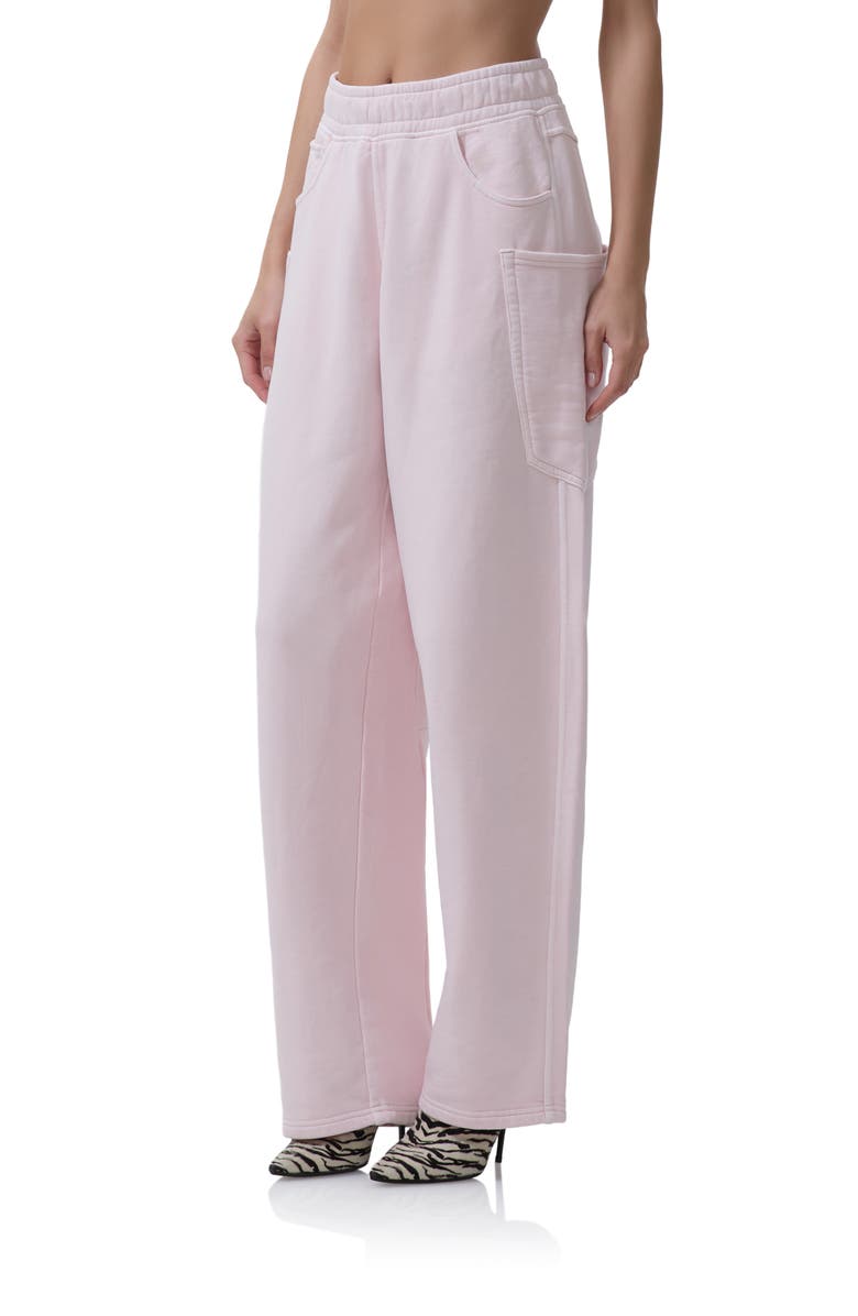 AFRM Ryan Cotton Barrel Sweatpants, Alternate, color, Mauve Morn