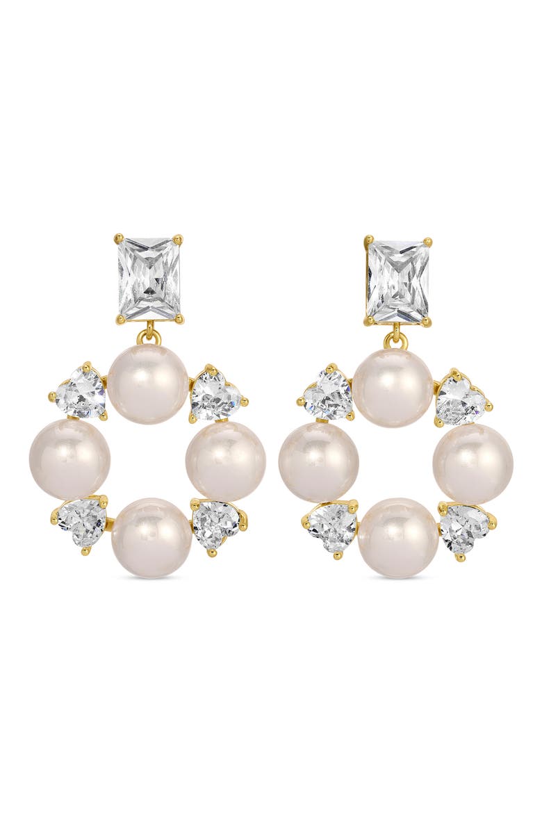 Helen Drop Earrings, Main, color, GOLD