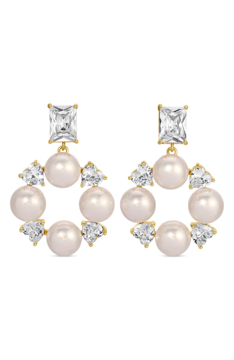 EYE CANDY LOS ANGELES Helen Drop Earrings, Main, color, Gold