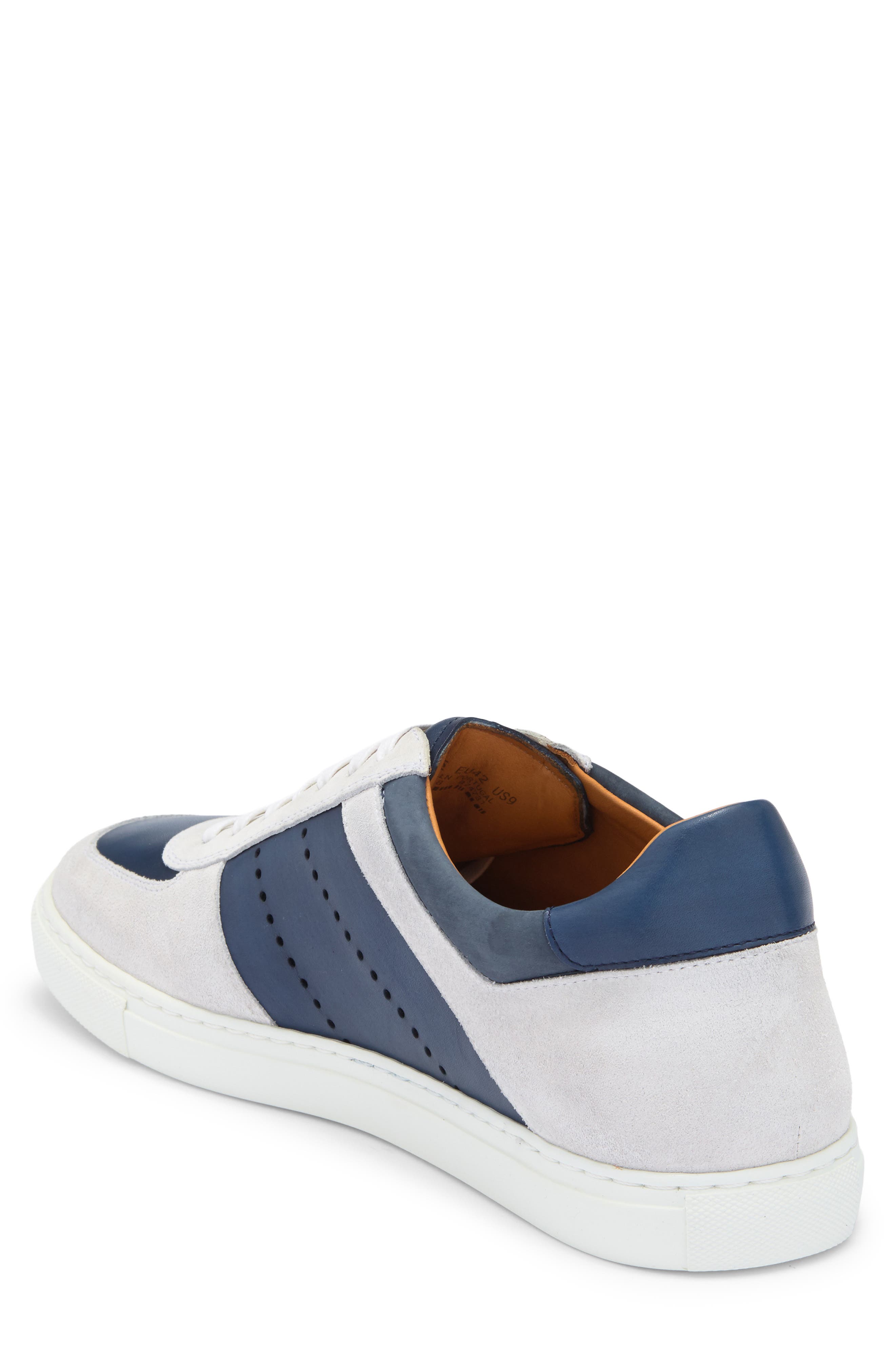 Magnanni Declan Sneaker, Alternate, color, White / Navy