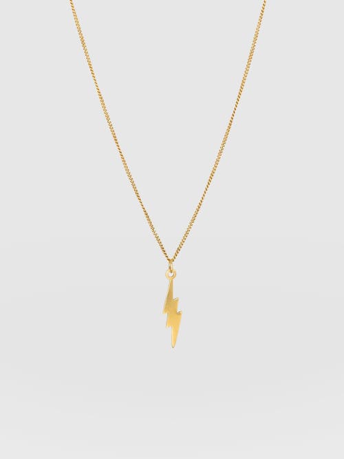 Saint + Sofia Lightning Necklace In Gold