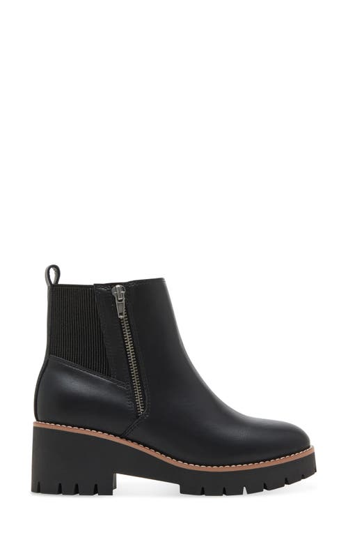 Blondo Damaris Waterproof Platform Bootie In Black Leather