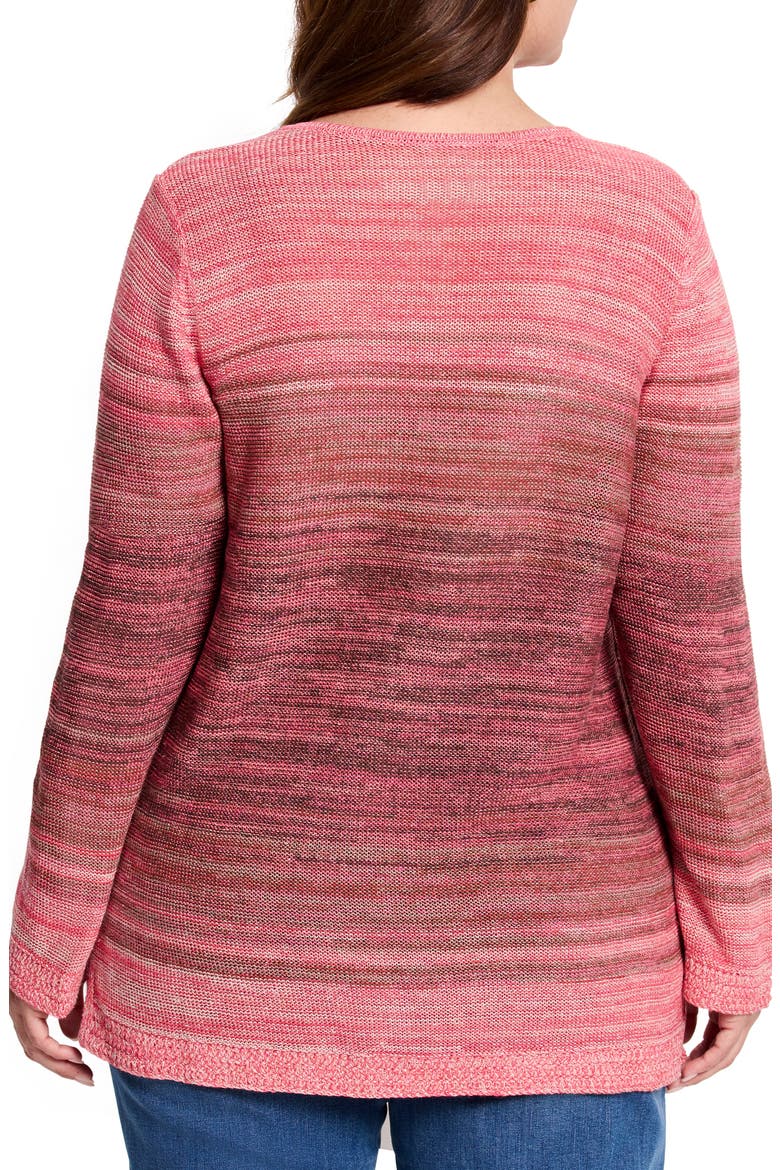 Hazy Shades Linen Blend Sweater, Alternate, color, PINK MULTI