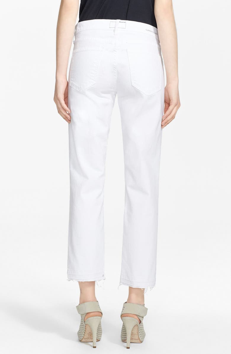 Current/Elliott 'The Cropped Straight' Straight Leg Crop Jeans, Alternate, color, 