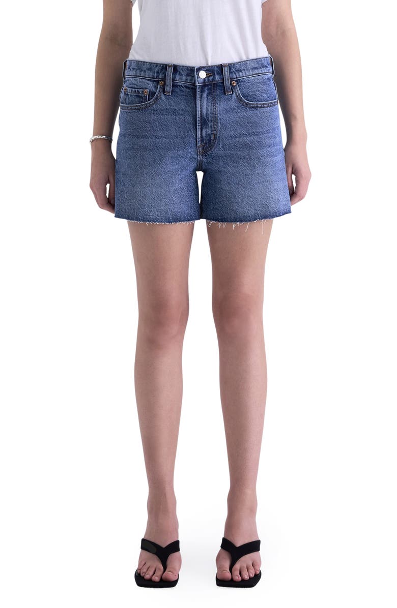 Pistola Kennedy Cutoff Denim Shorts, Main, color, Cityscape