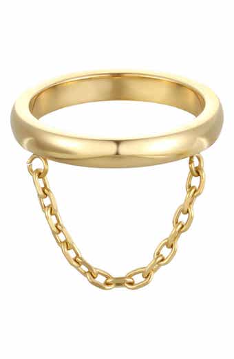 18k Gold Plated Chain Detail Ring