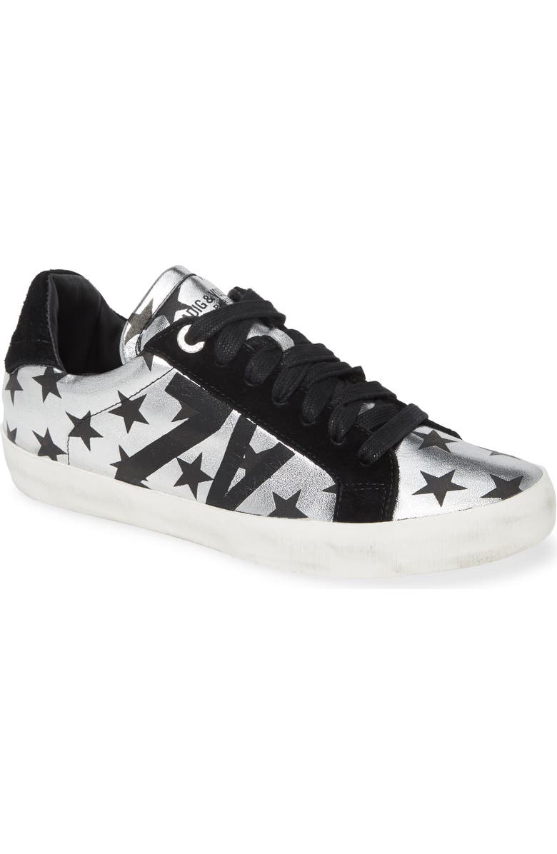 Zadig & Voltaire Used Lace-Up Sneaker, Main, color,