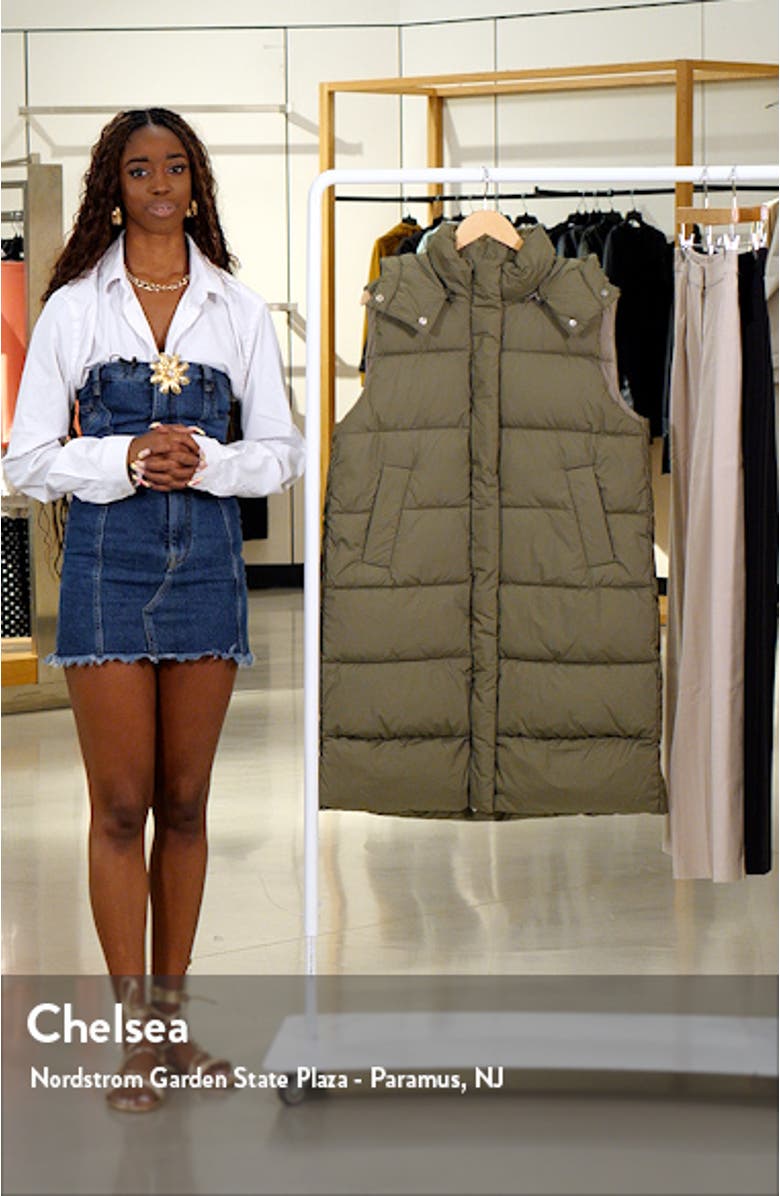 Quilted Puffer Vest with Detachable Hood, sales video thumbnail