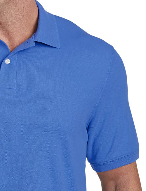 Harbor Bay By Dxl Big & Tall Piqué Polo Shirt In Blue