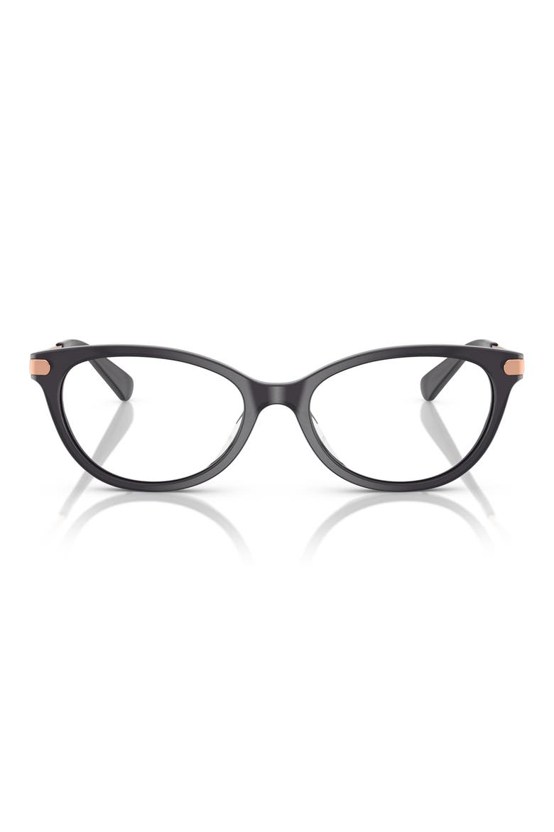 52mm Pillow Optical Glasses, Main, color, DARK GREY / DEMO LENS
